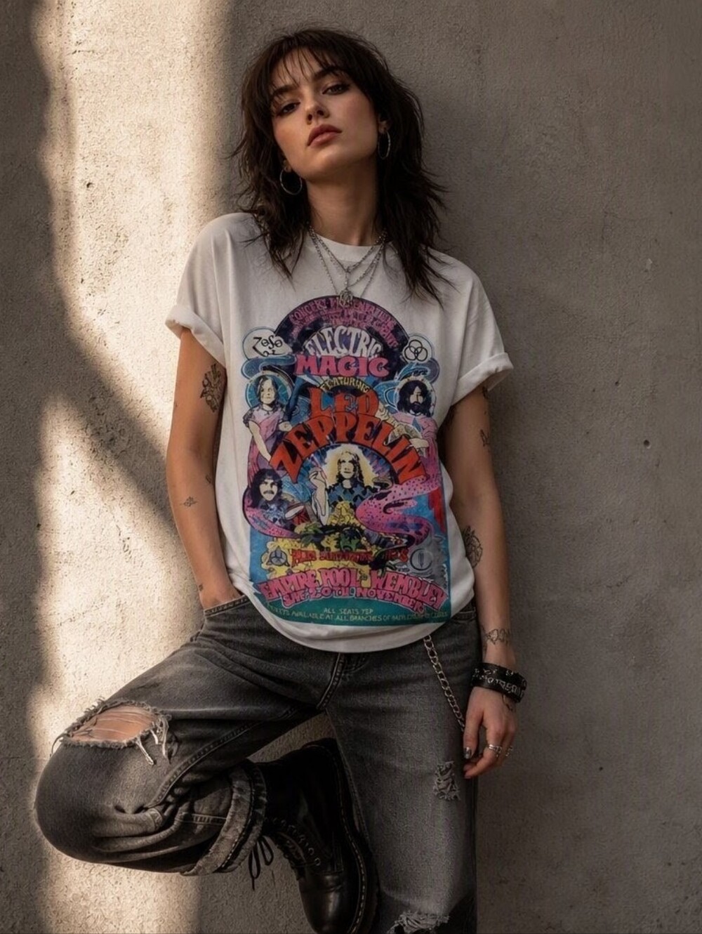LED ZEPPELIN **Electric Magic** T-SHIRT size small | Daydreamer X Free People